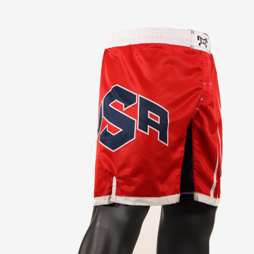 Red USA  Fully Sublimated Fight Shorts - Image 7