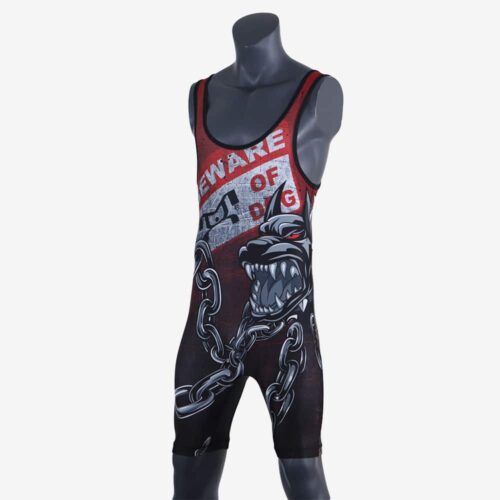 Beware of Dog MyHOUSE Singlet - Red - Image 35