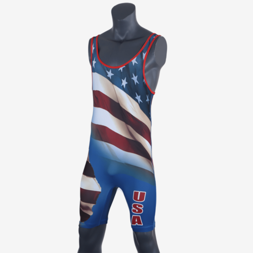 MyHouse Mens USA Flag Singlet - Image 9