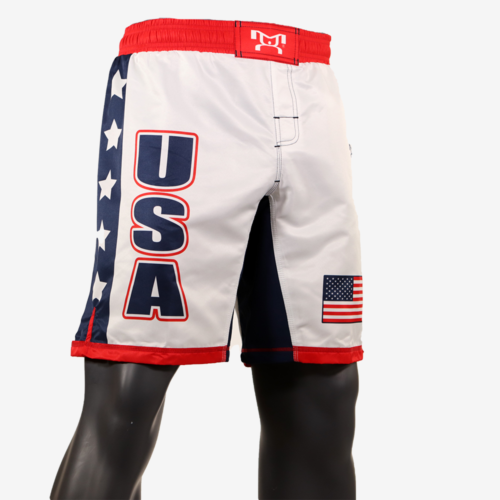 USA White Fully Sublimated Shorts with Stars - Image 4