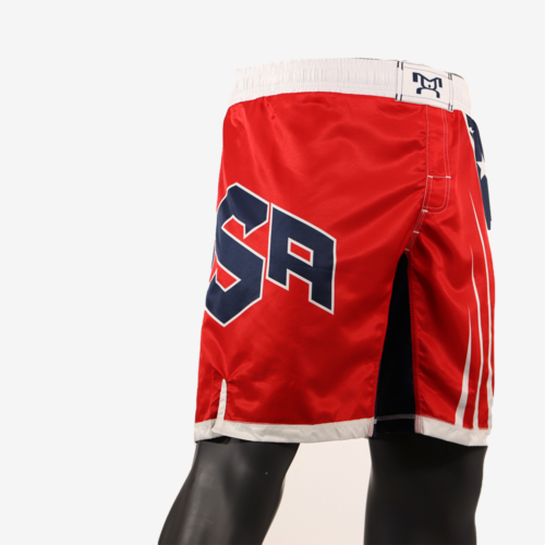Red USA  Fully Sublimated Fight Shorts - Image 6