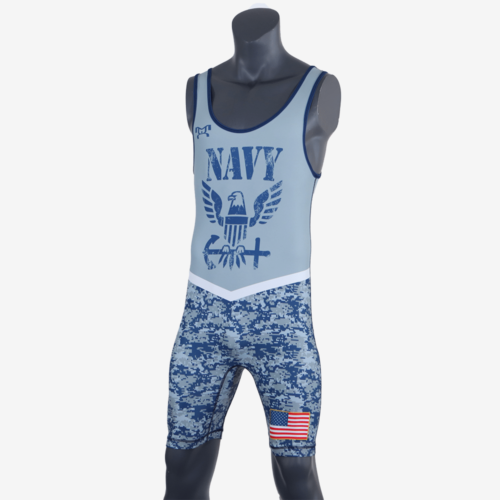 Navy - Men's Singlet - Image 4