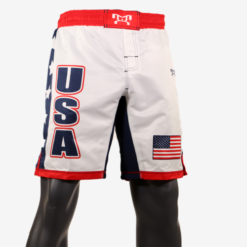 USA White Fully Sublimated Shorts with Stars - Image 3