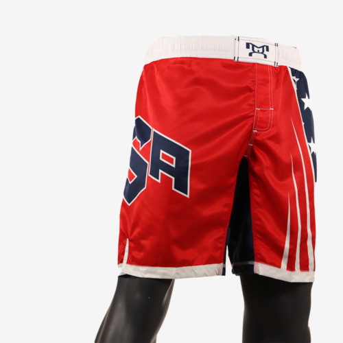 Red USA  Fully Sublimated Fight Shorts - Image 5