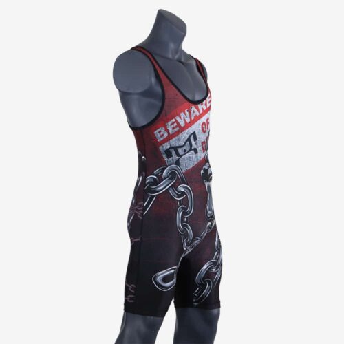 Beware of Dog MyHOUSE Singlet - Red - Image 7