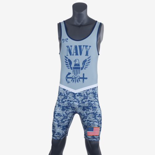 Navy - Men's Singlet - Image 3