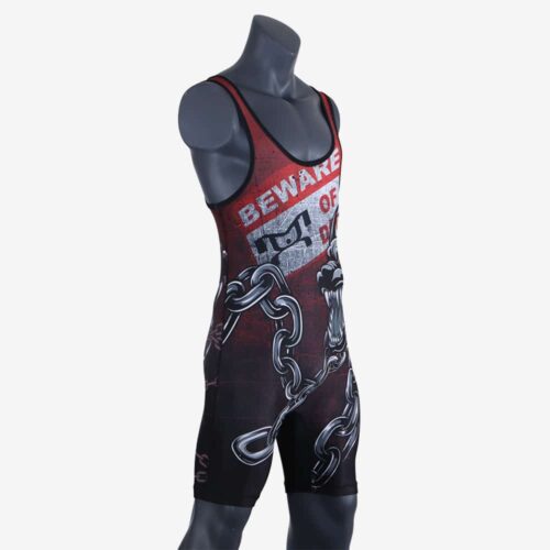 Beware of Dog MyHOUSE Singlet - Red - Image 6