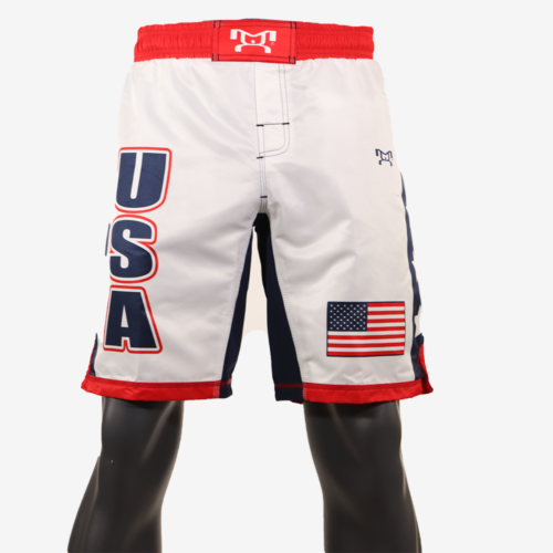 USA White Fully Sublimated Shorts with Stars - Image 2