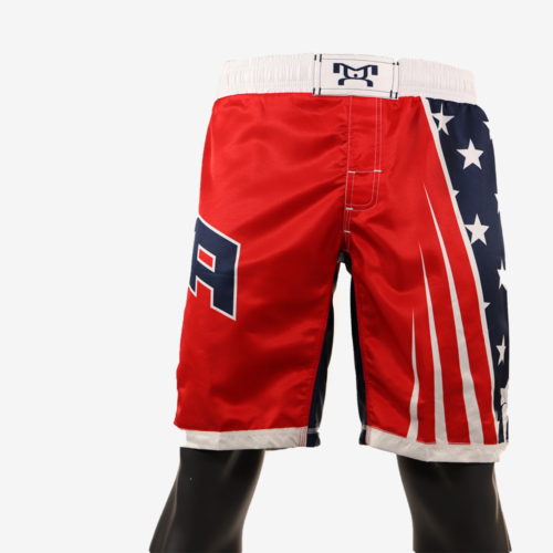 Red USA  Fully Sublimated Fight Shorts - Image 3
