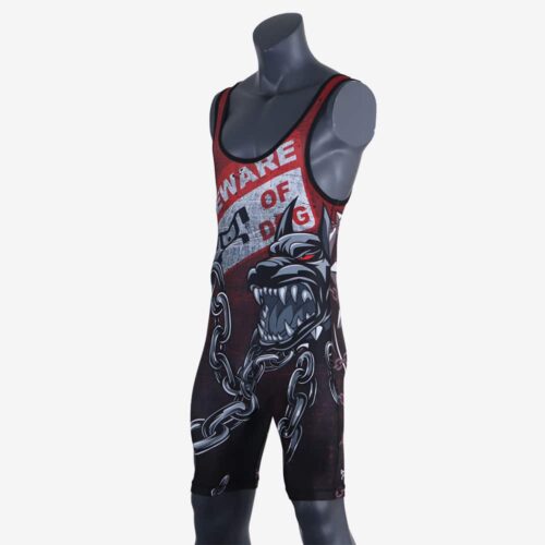 Beware of Dog MyHOUSE Singlet - Red - Image 34