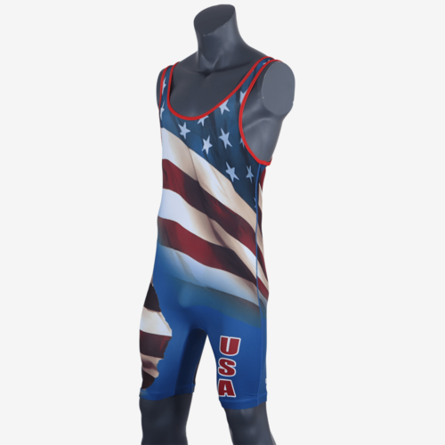 MyHouse Mens USA Flag Singlet - Image 8