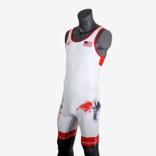 MyHouse USA Freestyle - White Singlet - Image 40