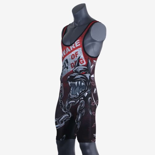 Beware of Dog MyHOUSE Singlet - Red - Image 33