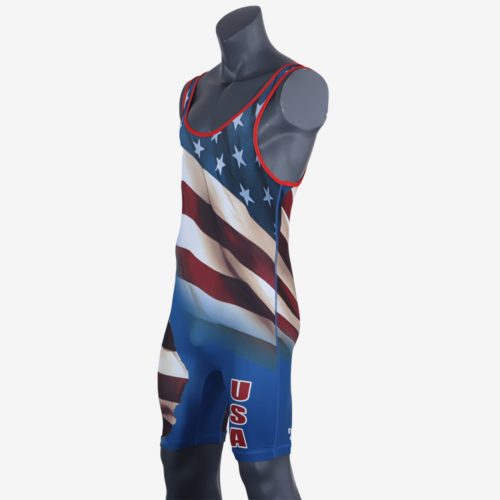 MyHouse Mens USA Flag Singlet - Image 7