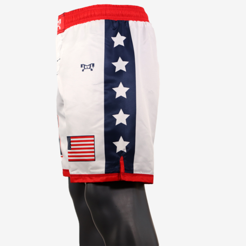 USA White Fully Sublimated Shorts with Stars - Image 26