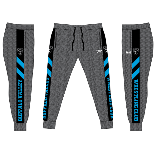 Buffalo Valley Wrestling Custom Joggers   (Heathered fabric may vary in color & texture)