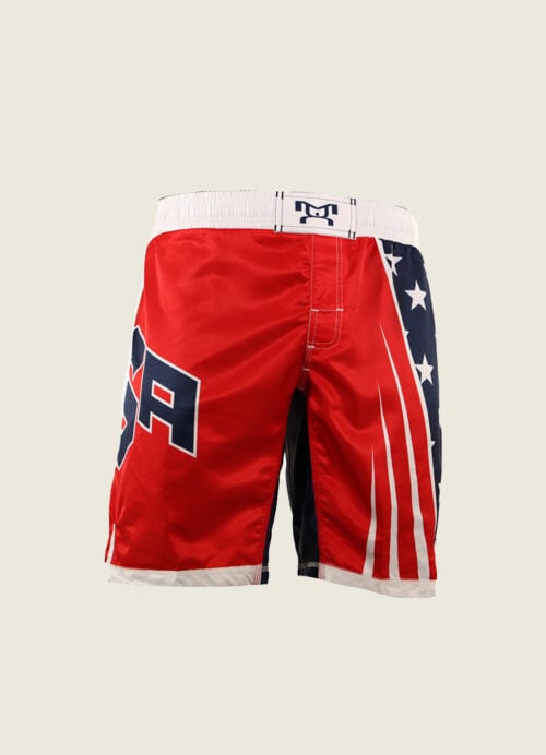 Red USA  Fully Sublimated Fight Shorts