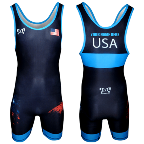 Pre-Order Customizable MyHouse USA Black Freestyle Singlet - Image 2