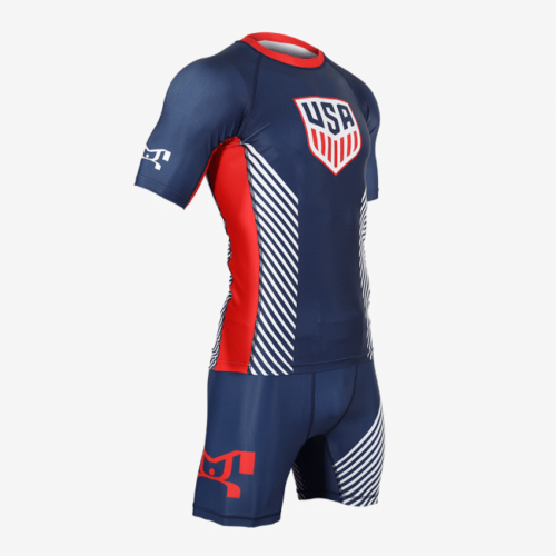 2 Piece MyHouse Navy Compression Shirt and Navy Shorts - Image 3