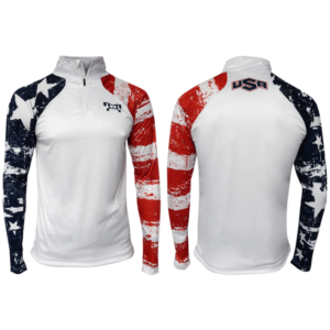 MyHOUSE USA Stars & Stripes Quarter Zip Up - White