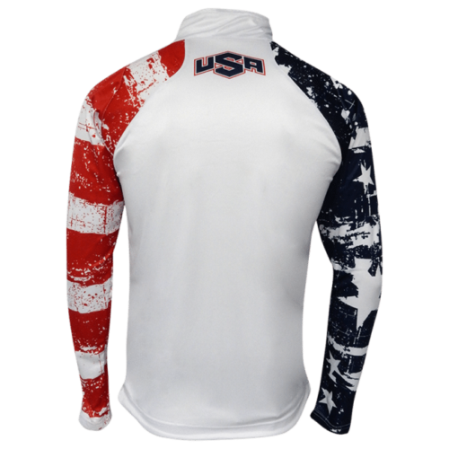 MyHOUSE USA Stars & Stripes Quarter Zip Up - White - Image 4
