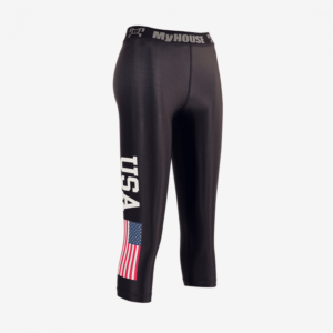 Women's USA Black Leggings