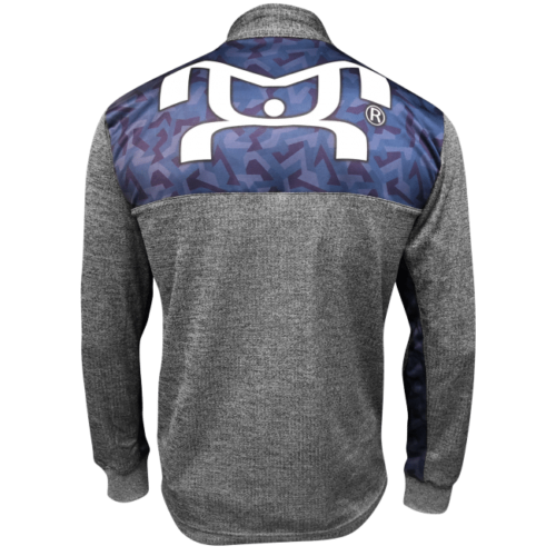 Blue City Quarter Zip - Heathered Box Stripe - Image 4