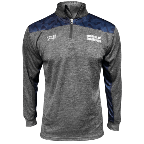 Blue City Quarter Zip - Heathered Box Stripe - Image 3