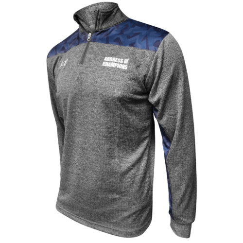 Blue City Quarter Zip - Heathered Box Stripe - Image 5