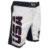 USA Strikethrough Sub White Fight Short - Image 3