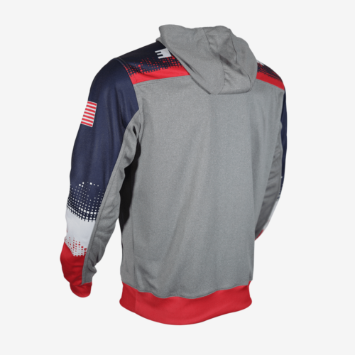 RWB quarter zip hoodie B