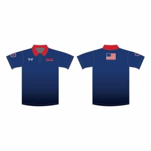 Smith Wrestling Academy Custom Blue Polo Shirt