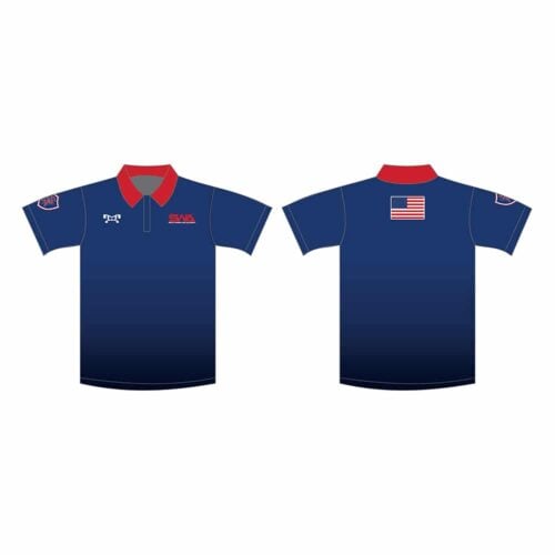 Smith Wrestling Academy Custom Blue Polo Shirt