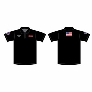 Smith Wrestling Academy Custom Black Polo Shirt