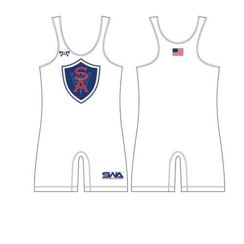 Smith Wrestling Academy Custom White Singlet