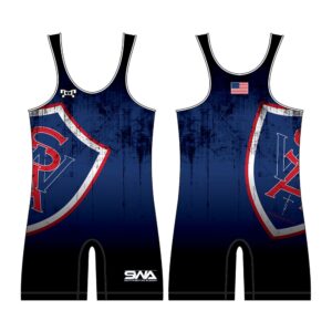 Smith Wrestling Academy Custom Navy Singlet