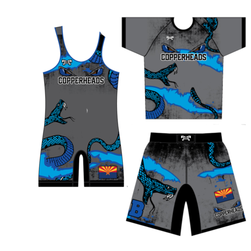 Bagdad Copperhead Wrestling Club Custom Silver Package