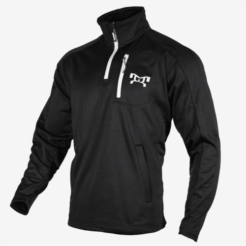 Black quarter zip fleece L