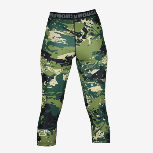 Women's Green Camo Leggings - Image 3