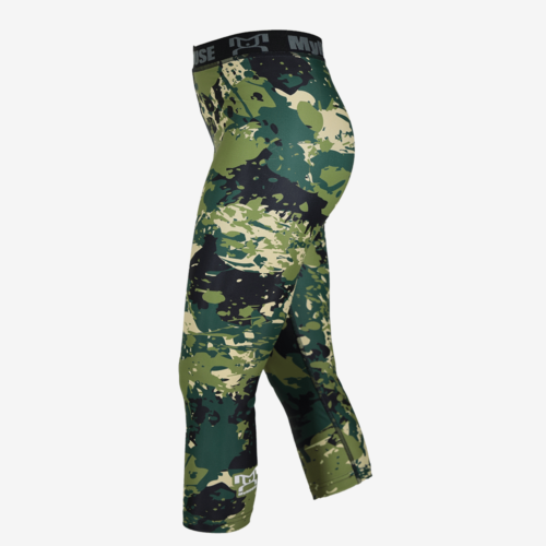 Women's Green Camo Leggings - Image 4