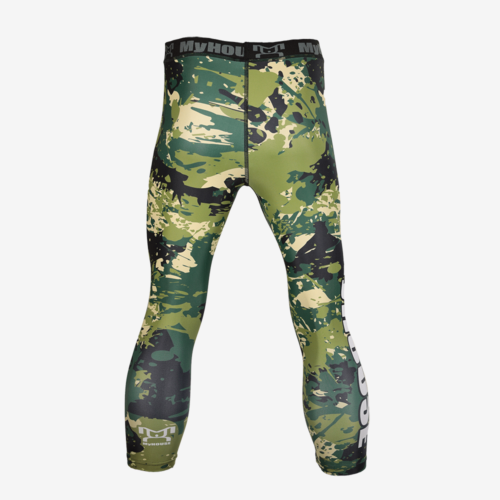 Mens Green Camo Leggings - Image 4