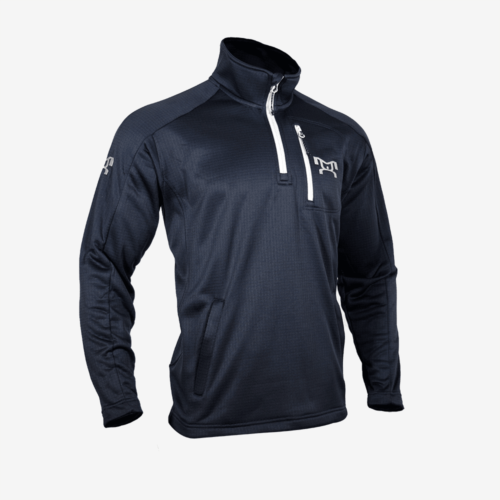 MyHouse Navy Embroidered logo Quarter Zip Pullover