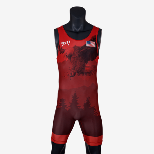 Men's Soaring Eagle Singlet - Red - Image 2