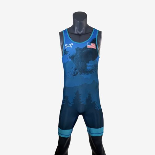 Men's Soaring Eagle Singlet - Blue - Image 2