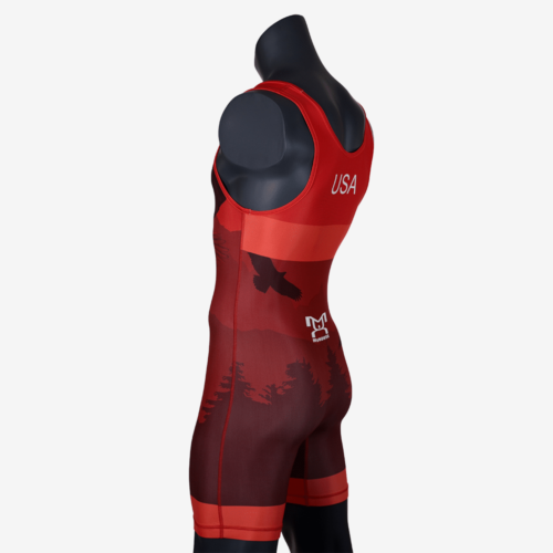 Men's Soaring Eagle Singlet - Red - Image 13