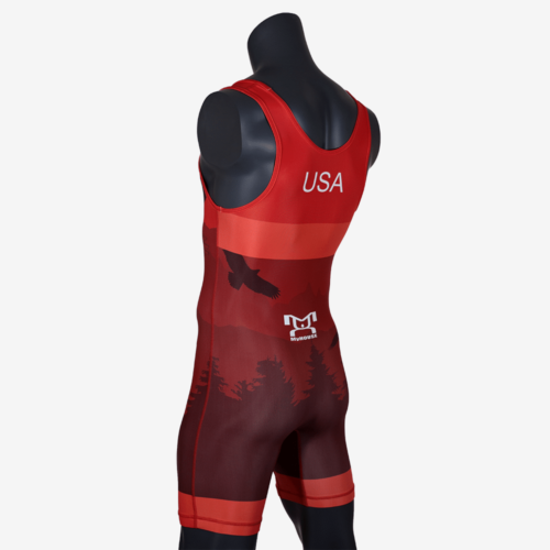 Men's Soaring Eagle Singlet - Red - Image 14