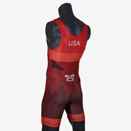 Men's Soaring Eagle Singlet - Red - Image 15