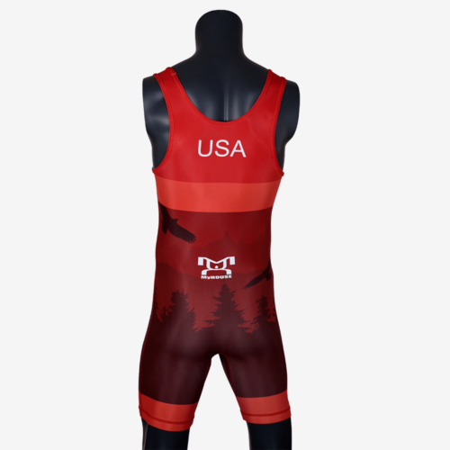 Men's Soaring Eagle Singlet - Red - Image 17