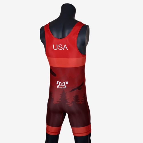 Men's Soaring Eagle Singlet - Red - Image 19
