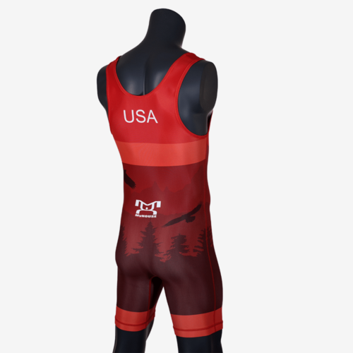 Men's Soaring Eagle Singlet - Red - Image 20